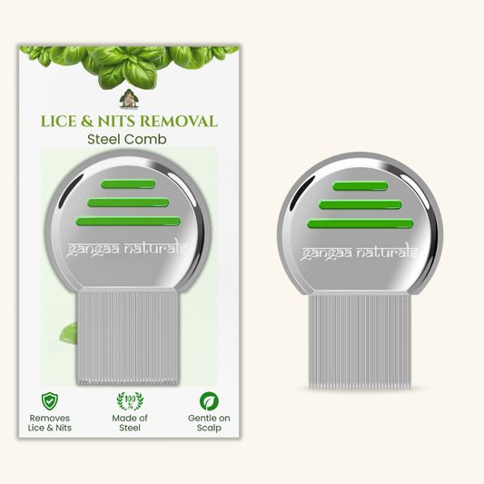 Gangaa Naturals Steel Lice & Nits Removal Comb