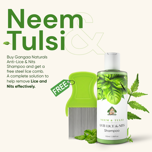 Gangaa Naturals Neem & Tulsi ANTI-LICE & NITS Shampoo 100ml