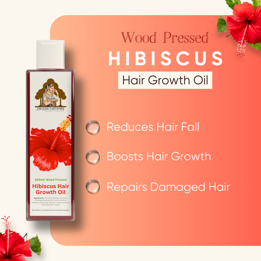Wood Pressed hibiscus & Shikaka Hair Fall Control Oil – 100 ml