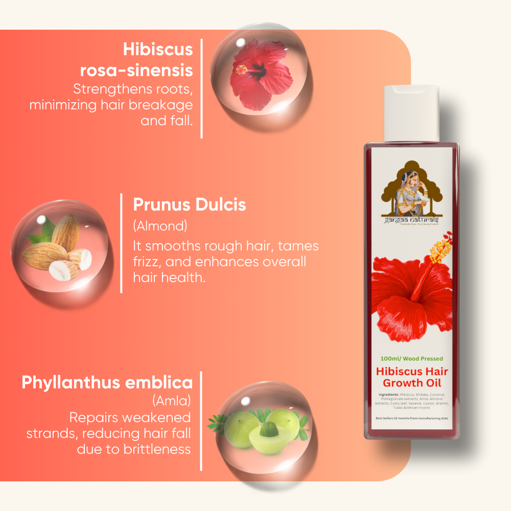 Wood Pressed hibiscus & Shikaka Hair Fall Control Oil – 100 ml