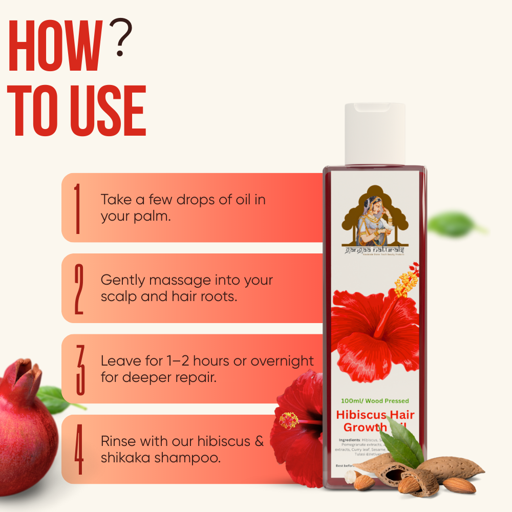 Wood Pressed hibiscus & Shikaka Hair Fall Control Oil – 100 ml