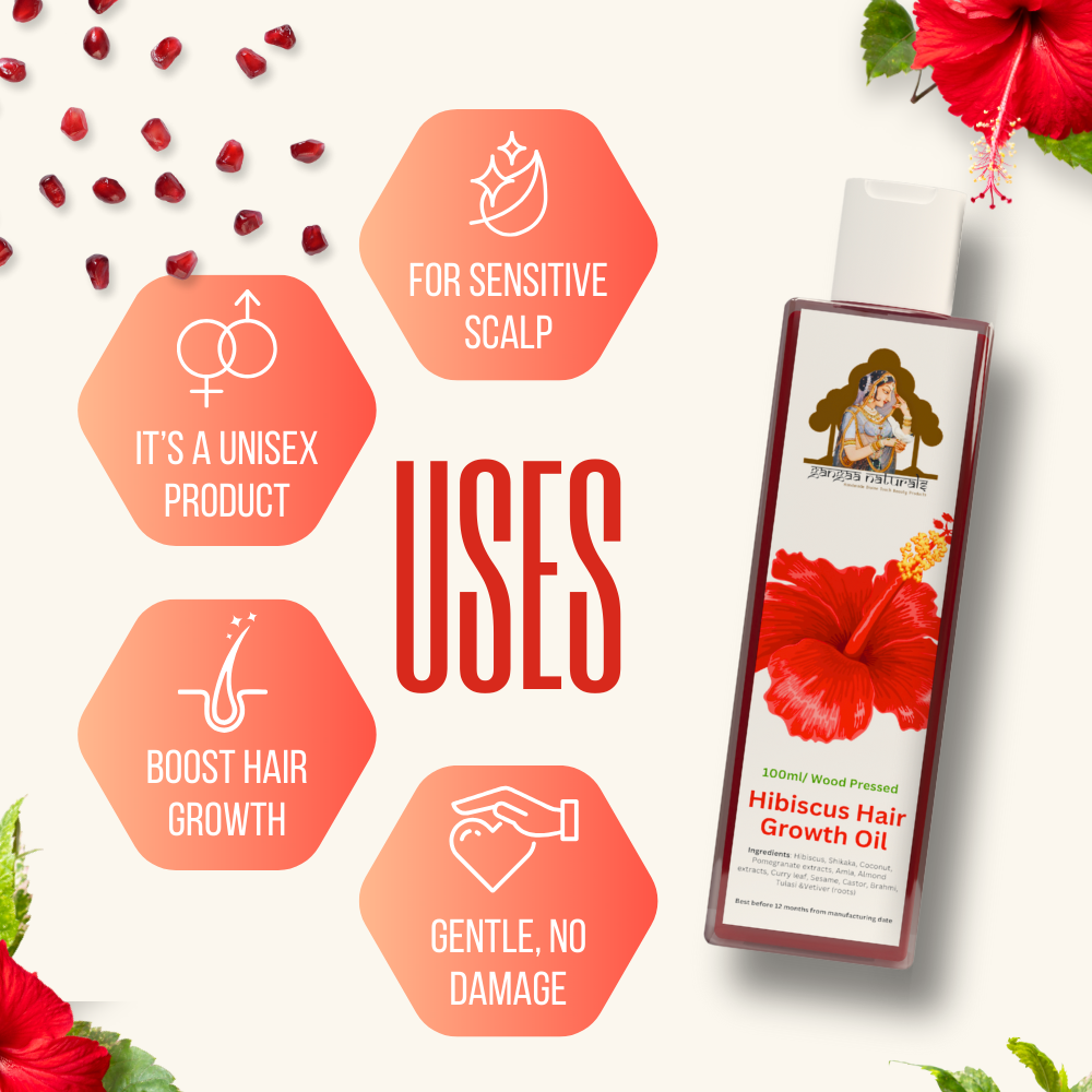 Wood Pressed hibiscus & Shikaka Hair Fall Control Oil – 100 ml