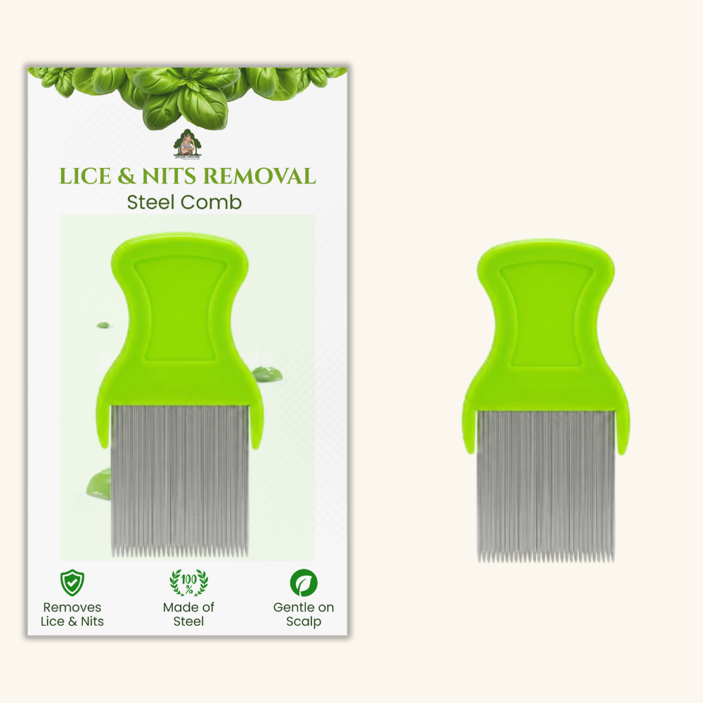 Gangaa Naturals Steel Premium Lice & Nits Removal Comb