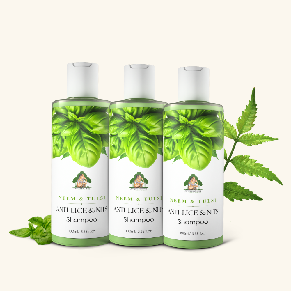 Gangaa Naturals Neem & Tulsi ANTI-LICE & NITS Shampoo 100ml