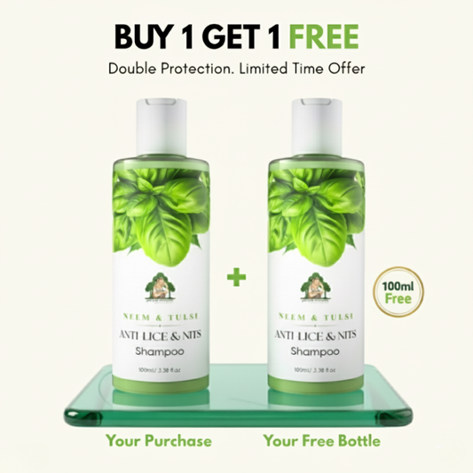 Gangaa Naturals Neem & Tulsi ANTI-LICE & NITS Shampoo 100ml (Buy 1 Get 1 Free)